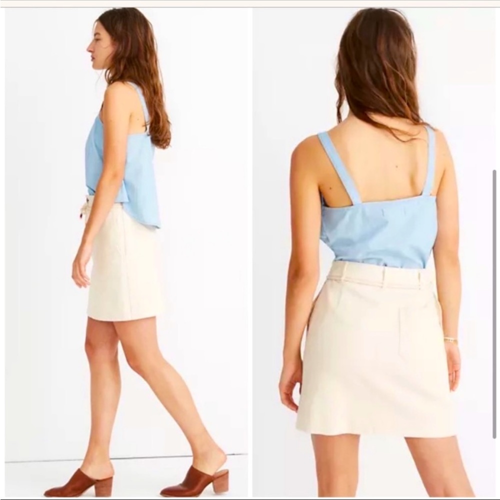 Madewell A-Line Mini Skirt. Rope Tie Belt Size:0. Excellent condition